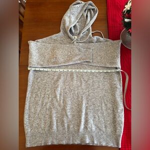 Heathered Gray Hooded Sweater